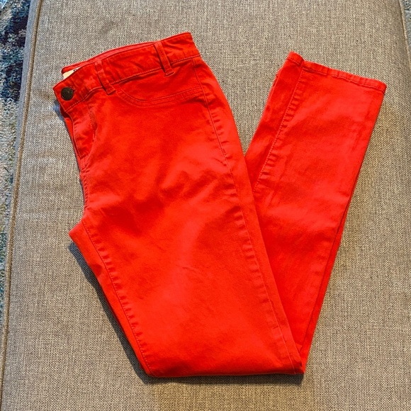 Bass Denim - Bass Bright Red Women's Skinny Jeans